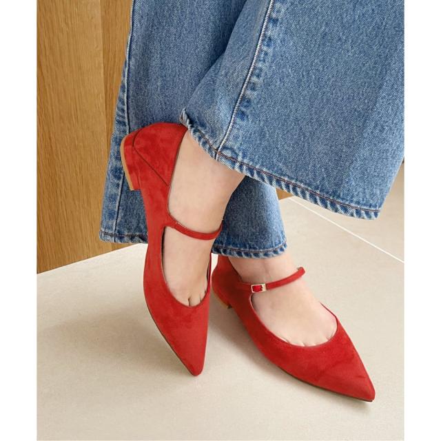 ルタロン（LE TALON）/《追加予約》ポインテッドワンストラップフラット