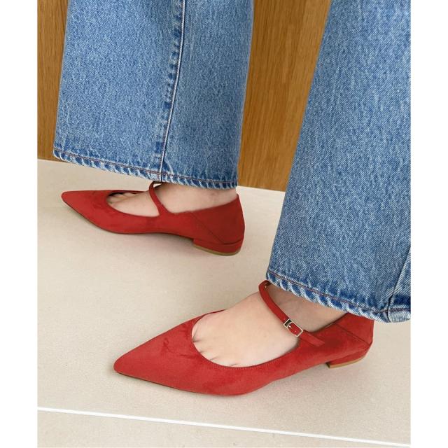 ルタロン（LE TALON）/《追加予約》ポインテッドワンストラップフラット