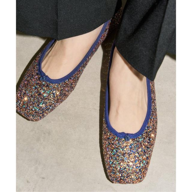 ルタロン（LE TALON）/《追加予約》GRISEスクエアグリッターフラット