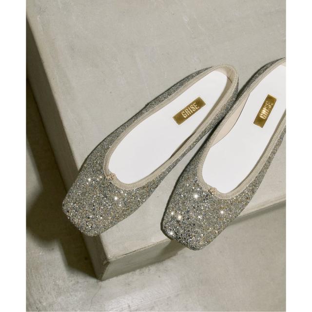 ルタロン（LE TALON）/《追加予約》GRISEスクエアグリッターフラット