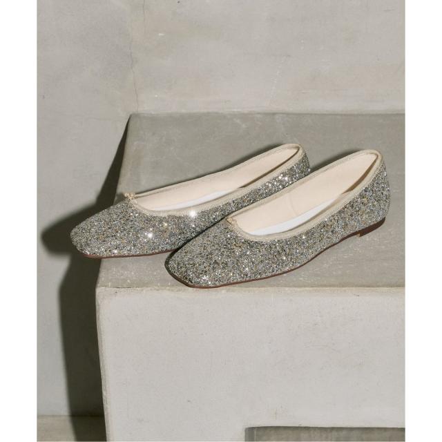 ルタロン（LE TALON）/《追加予約》GRISEスクエアグリッターフラット