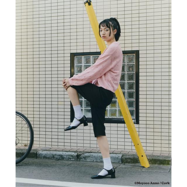ルタロン（LE TALON）/LE TALON×HAPPY MANIA4．5糎スクエアセパレートパンプス