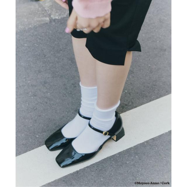 ルタロン（LE TALON）/LE TALON×HAPPY MANIA4．5糎スクエアセパレートパンプス