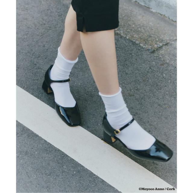 ルタロン（LE TALON）/LE TALON×HAPPY MANIA4．5糎スクエアセパレートパンプス