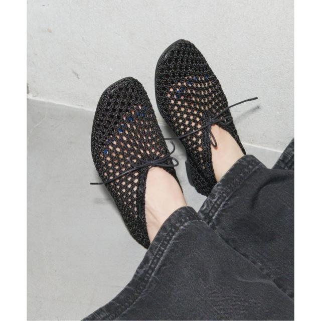 ルタロン（LE TALON）/《WEB+一部店舗限定》GRISE CORD MESHバレリーナ