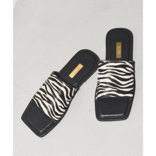 ルタロン（LE TALON）/《WEB+一部店舗限定》GRISE LEATHER SLIDE サンダル