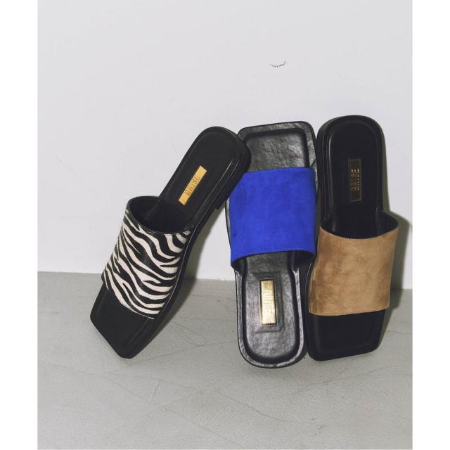 ルタロン（LE TALON）/《WEB+一部店舗限定》GRISE LEATHER SLIDE サンダル_3