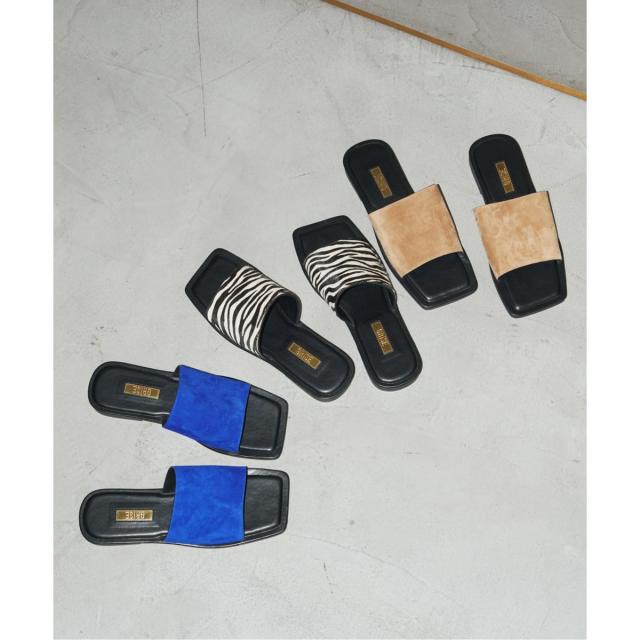 ルタロン（LE TALON）/《WEB+一部店舗限定》GRISE LEATHER SLIDE サンダル_4
