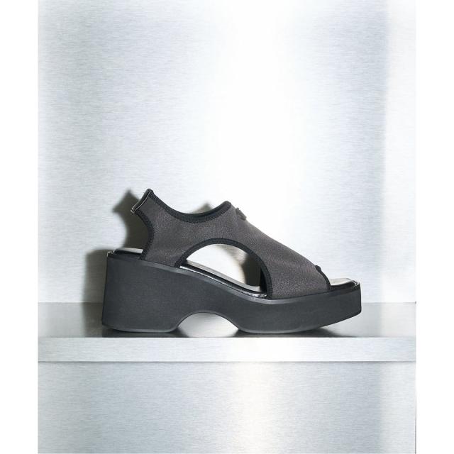 ルタロン（LE TALON）/GRISE6．5cm UTILITYプラットフォームサンダル