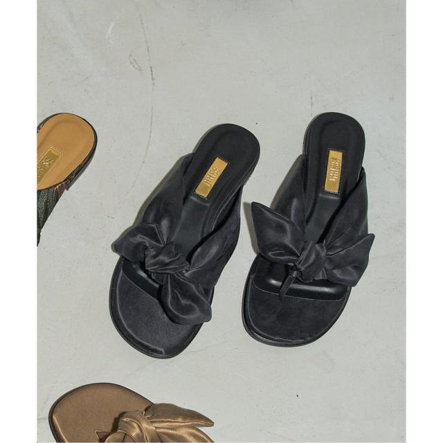 ルタロン（LE TALON）/《予約/WEB+一部店舗限定》GRISE BOW THONG サンダル