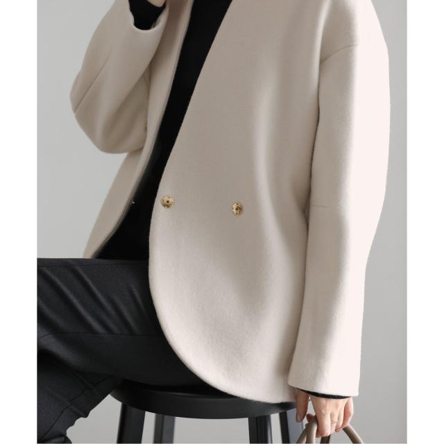 新品未使用✴︎La Totalite ライトショートコート ラ トータリテ（La TOTALITE）/Vネックショートコートの通販はau