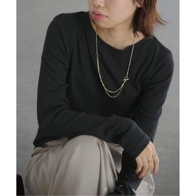 ラ トータリテ（La TOTALITE）/《追加》【洗える】ウールテレコクルーネックカットソー