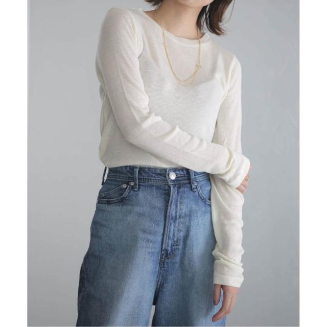 ラ トータリテ（La TOTALITE）/《追加》【洗える】ウールテレコクルーネックカットソー