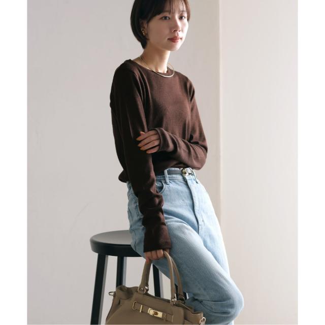 ラ トータリテ（La TOTALITE）/《追加》【洗える】ウールテレコクルーネックカットソー