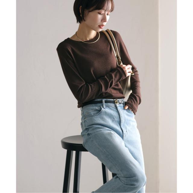 ラ トータリテ（La TOTALITE）/《追加》【洗える】ウールテレコクルーネックカットソー