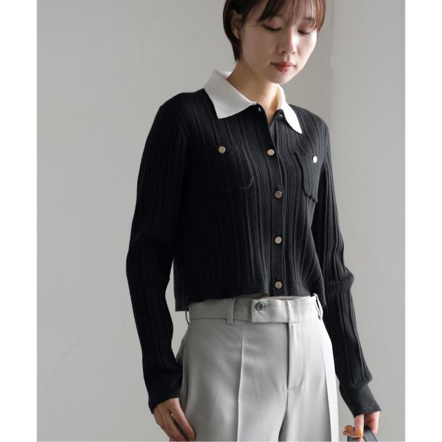 ラ トータリテ（La TOTALITE）/衿付きクロプトカーディガンの通販は