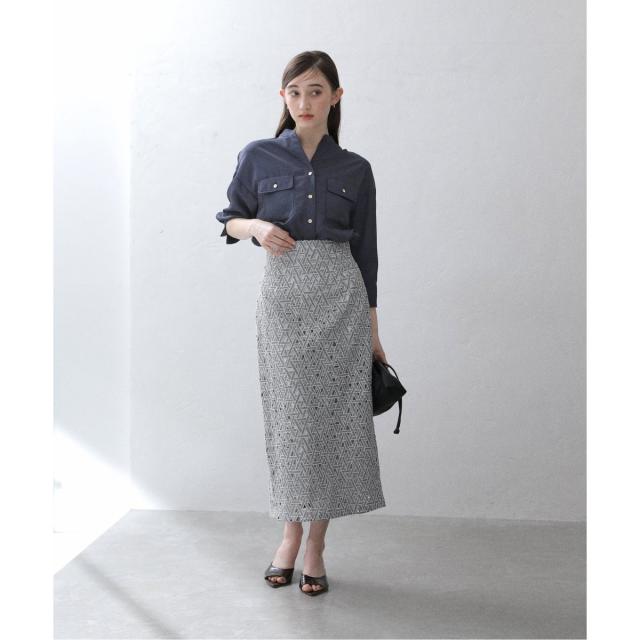 ラ トータリテ（La TOTALITE）/《追加3》【洗える】レースタイトスカート