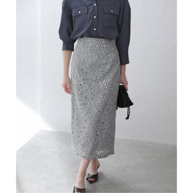 ラ トータリテ（La TOTALITE）/《追加3》【洗える】レースタイトスカート