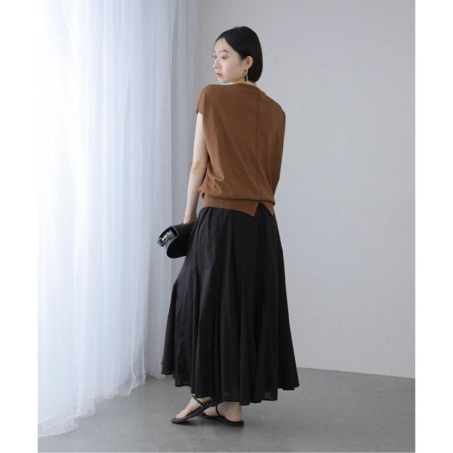 ラ トータリテ（La TOTALITE）/《追加》【洗える】コットンローンマチフレアスカート