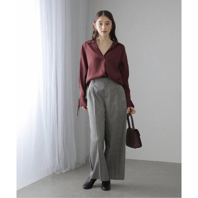 ラ トータリテ（La TOTALITE）/【洗える】スキッパーオータムシャツの