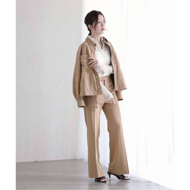 極美品△LEONARD FASHION レオナール ファッション 一部総柄デザイン