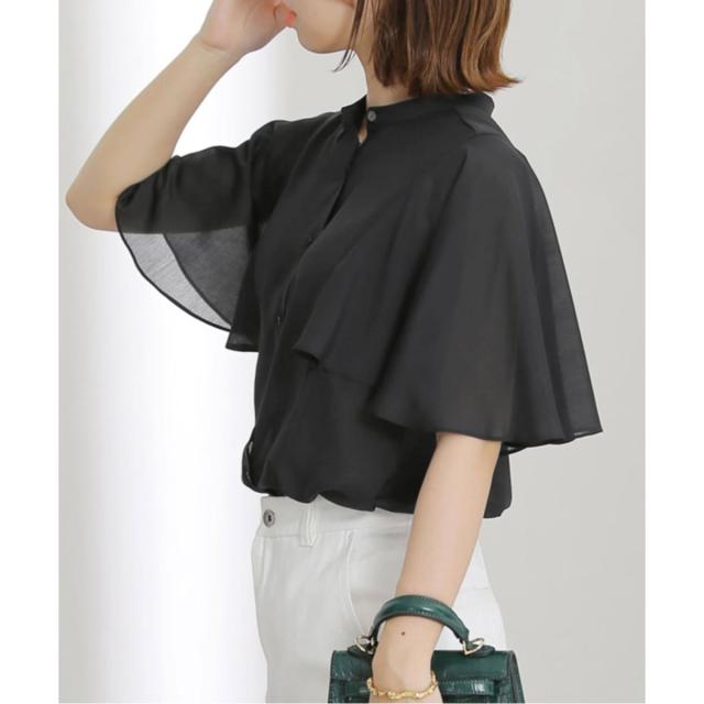 ラ トータリテ（La TOTALITE）/《WEB限定》【洗える】ケープスリーブシャツ
