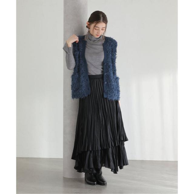 La Totalite トータリテ 【洗える】フェザーベスト ブラック 新作 洗える】フェザーベスト（ベスト）｜La Totalite（ラ トータリテ）の