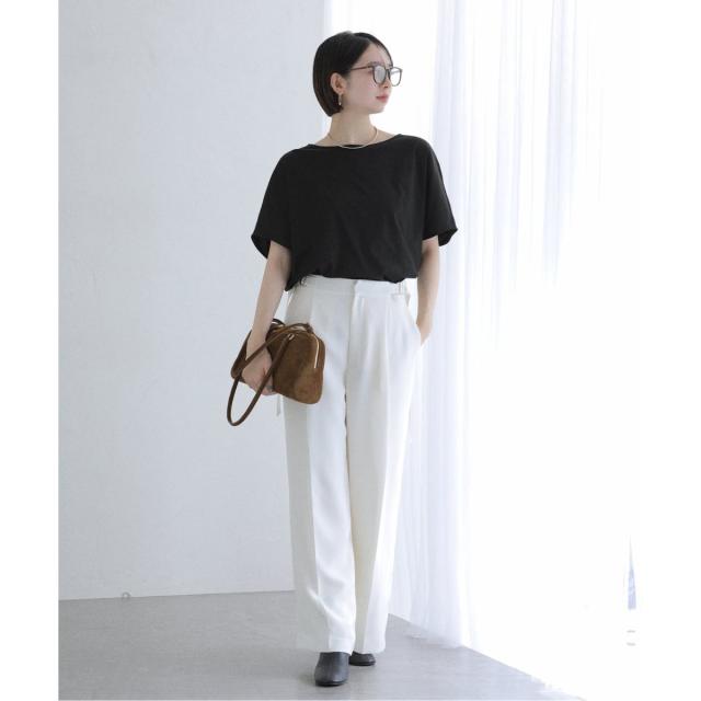 ラ トータリテ（La TOTALITE）/《WEB限定》【洗える】汗染み防止カーブヘムカットソー