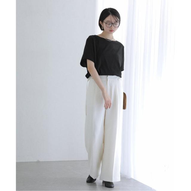 ラ トータリテ（La TOTALITE）/《WEB限定》【洗える】汗染み防止カーブヘムカットソー