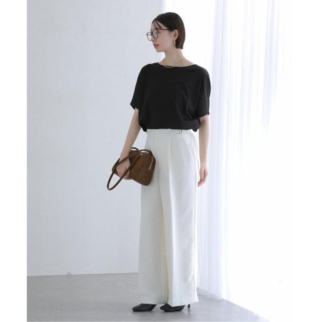 ラ トータリテ（La TOTALITE）/《WEB限定》【洗える】汗染み防止カーブヘムカットソー