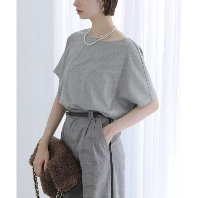 ラ トータリテ（La TOTALITE）/《WEB限定》【洗える】汗染み防止カーブヘムカットソー