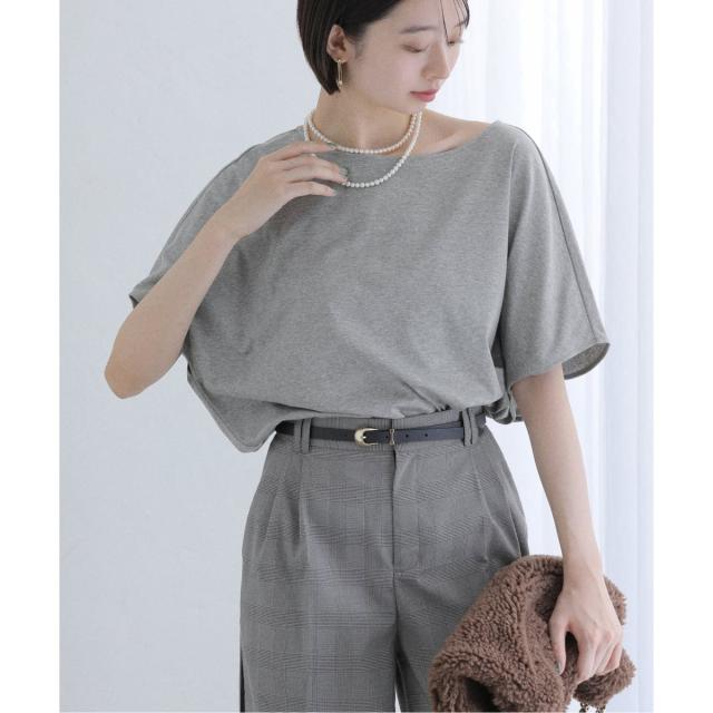 ラ トータリテ（La TOTALITE）/《WEB限定》【洗える】汗染み防止カーブヘムカットソー