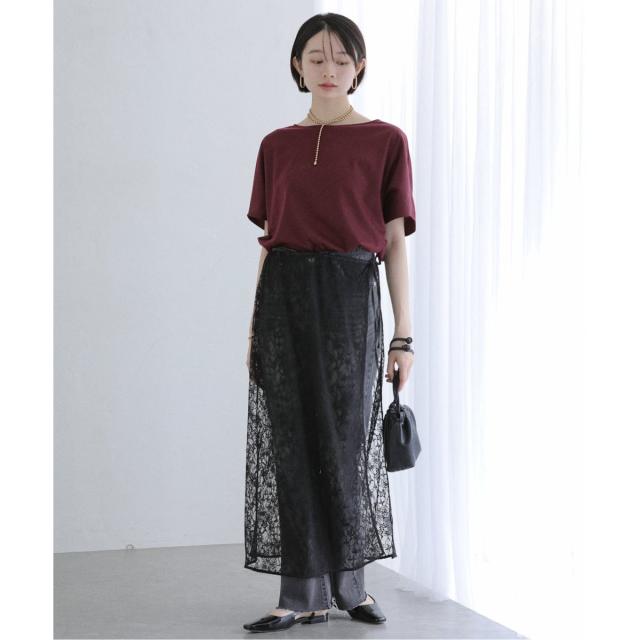 ラ トータリテ（La TOTALITE）/《WEB限定》【洗える】汗染み防止カーブヘムカットソー