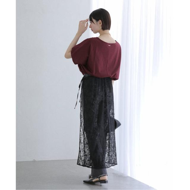 ラ トータリテ（La TOTALITE）/《WEB限定》【洗える】汗染み防止カーブヘムカットソー