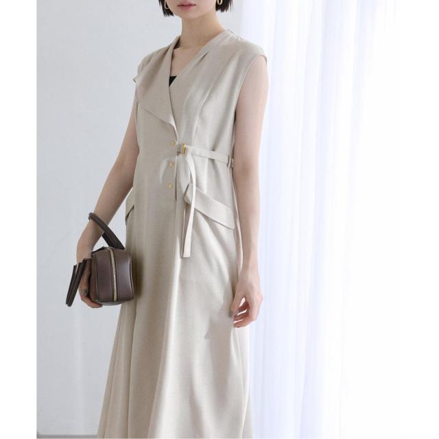 ラ トータリテ（La TOTALITE）/《追加》【洗える】アシメラペルツイルワンピース