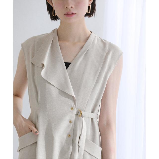 ラ トータリテ（La TOTALITE）/《追加》【洗える】アシメラペルツイルワンピース