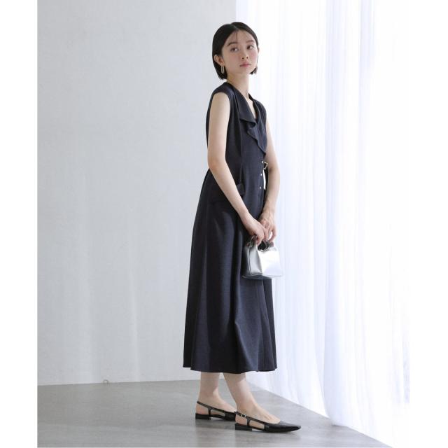 ラ トータリテ（La TOTALITE）/《追加》【洗える】アシメラペルツイルワンピース