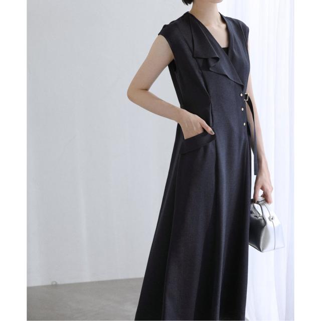 ラ トータリテ（La TOTALITE）/《追加》【洗える】アシメラペルツイルワンピース