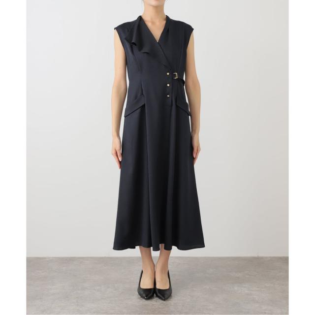 ラ トータリテ（La TOTALITE）/《追加》【洗える】アシメラペルツイルワンピース