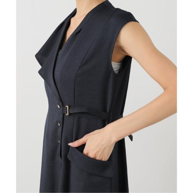 ラ トータリテ（La TOTALITE）/《追加》【洗える】アシメラペルツイルワンピース