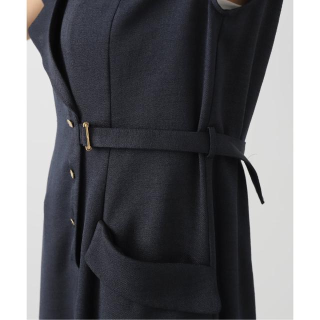 ラ トータリテ（La TOTALITE）/《追加》【洗える】アシメラペルツイルワンピース