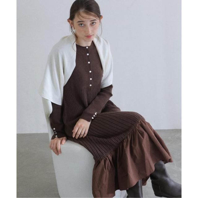 ラ トータリテ（La TOTALITE）/《予約》【洗える】裾ドッキングニット