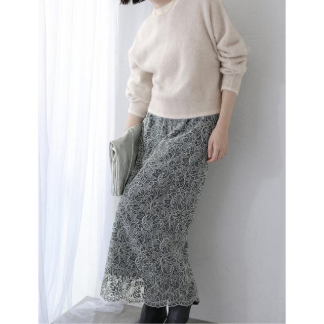 ラ トータリテ（La TOTALITE）/《WEB限定》マキシレースタイトスカート