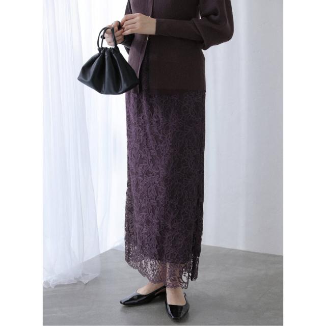 ラ トータリテ（La TOTALITE）/《WEB限定》マキシレースタイトスカート