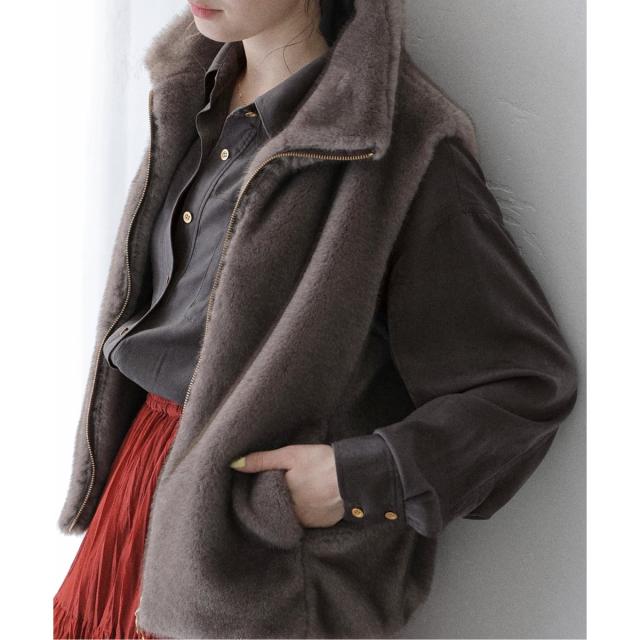 ラ トータリテ（La TOTALITE）/《追加》【洗える】シュシュSETピーチサテン起毛シャツ