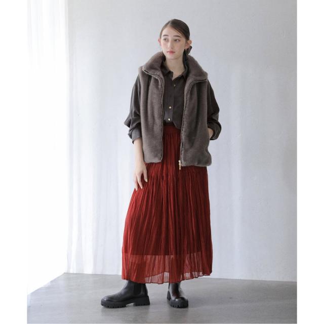 ラ トータリテ（La TOTALITE）/《追加》【洗える】シュシュSETピーチサテン起毛シャツ