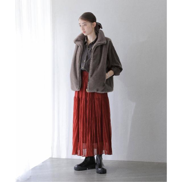 ラ トータリテ（La TOTALITE）/《追加》【洗える】シュシュSETピーチサテン起毛シャツ