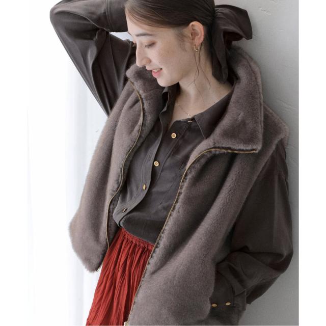 ラ トータリテ（La TOTALITE）/《追加》【洗える】シュシュSETピーチサテン起毛シャツ