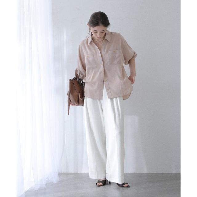 ラ トータリテ（La TOTALITE）/《追加》【洗える】シュシュSETピーチサテン起毛シャツ