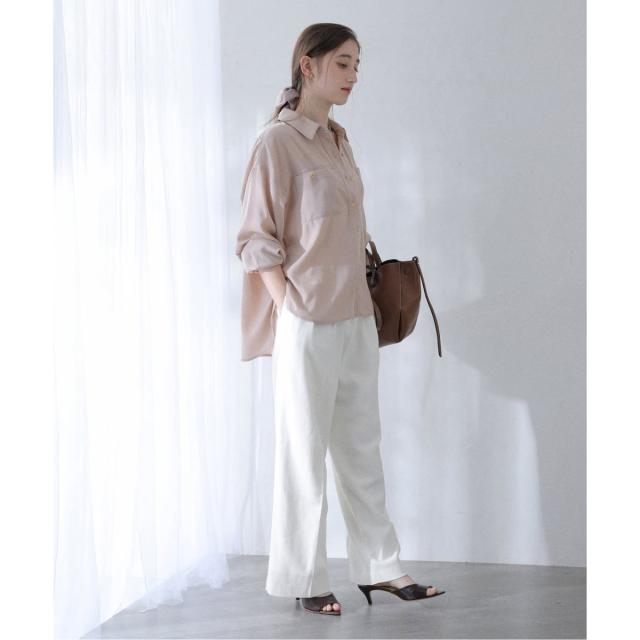 ラ トータリテ（La TOTALITE）/《追加》【洗える】シュシュSETピーチサテン起毛シャツ